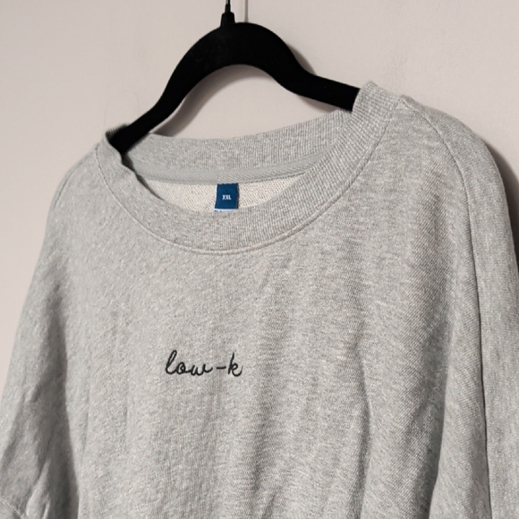 Old Navy Light Gray Crew Neck Sweater - Picture 3 of 7